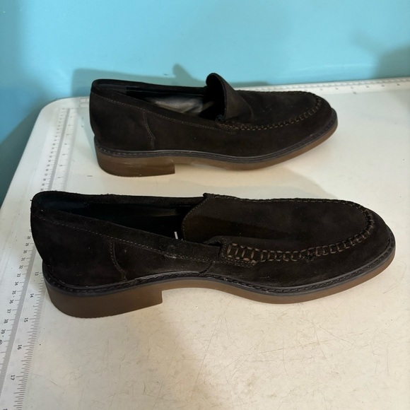 Calvin Klein Vance brown suede slip on loafers in size 10.5 - Picture 8 of 10
